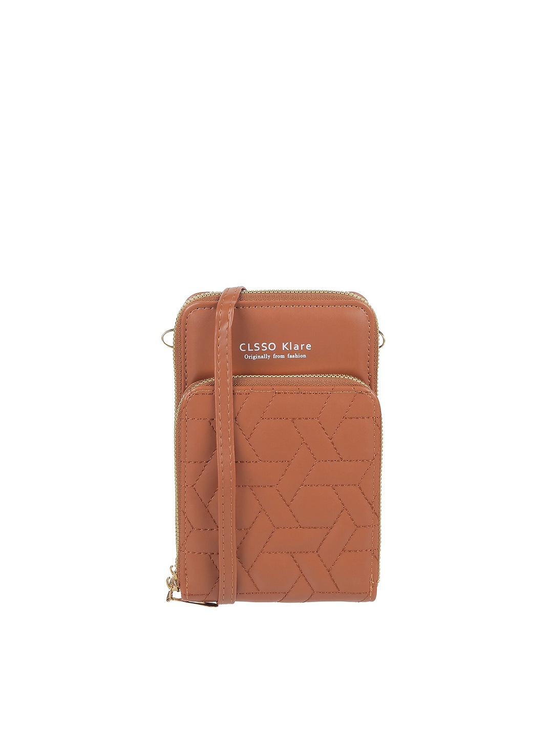 

WALKWAY by Metro Women Geometric Zip Around Wallet, Tan