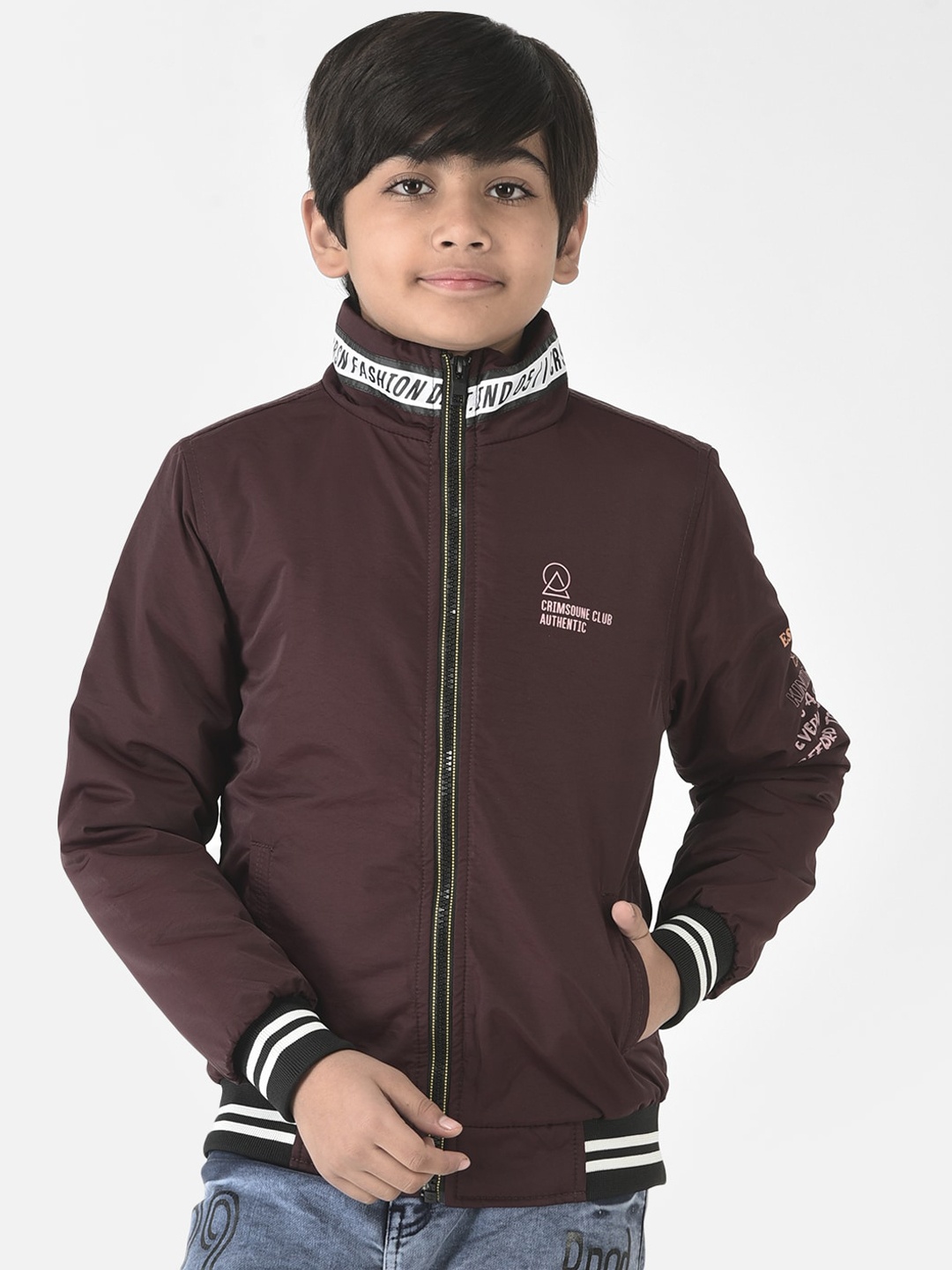 

Crimsoune Club Boys Lightweight Bomber Jacket, Purple