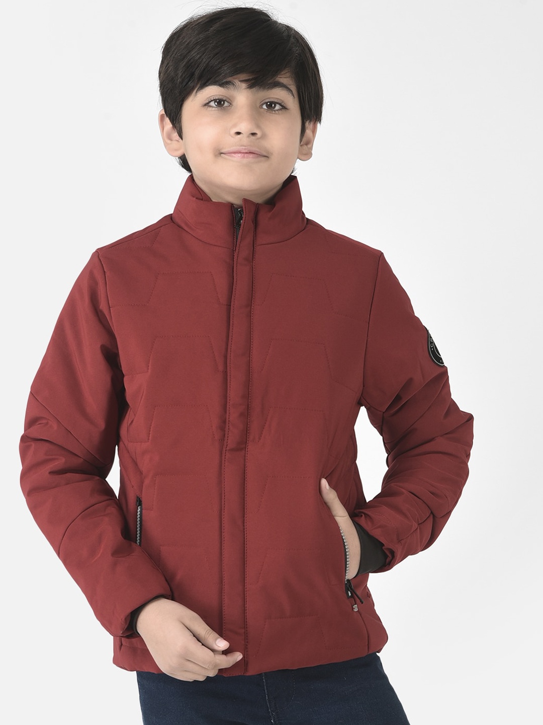 

Crimsoune Club Boys Lightweight Padded Jacket, Maroon