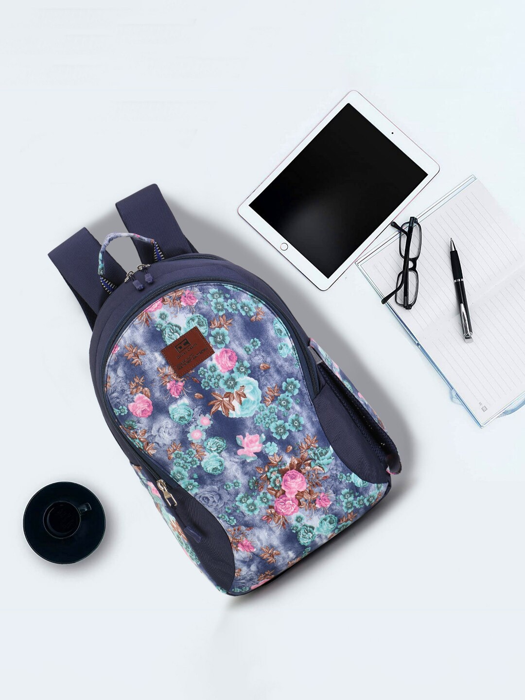 

Dezire Crafts Women Graphic Backpack, Blue