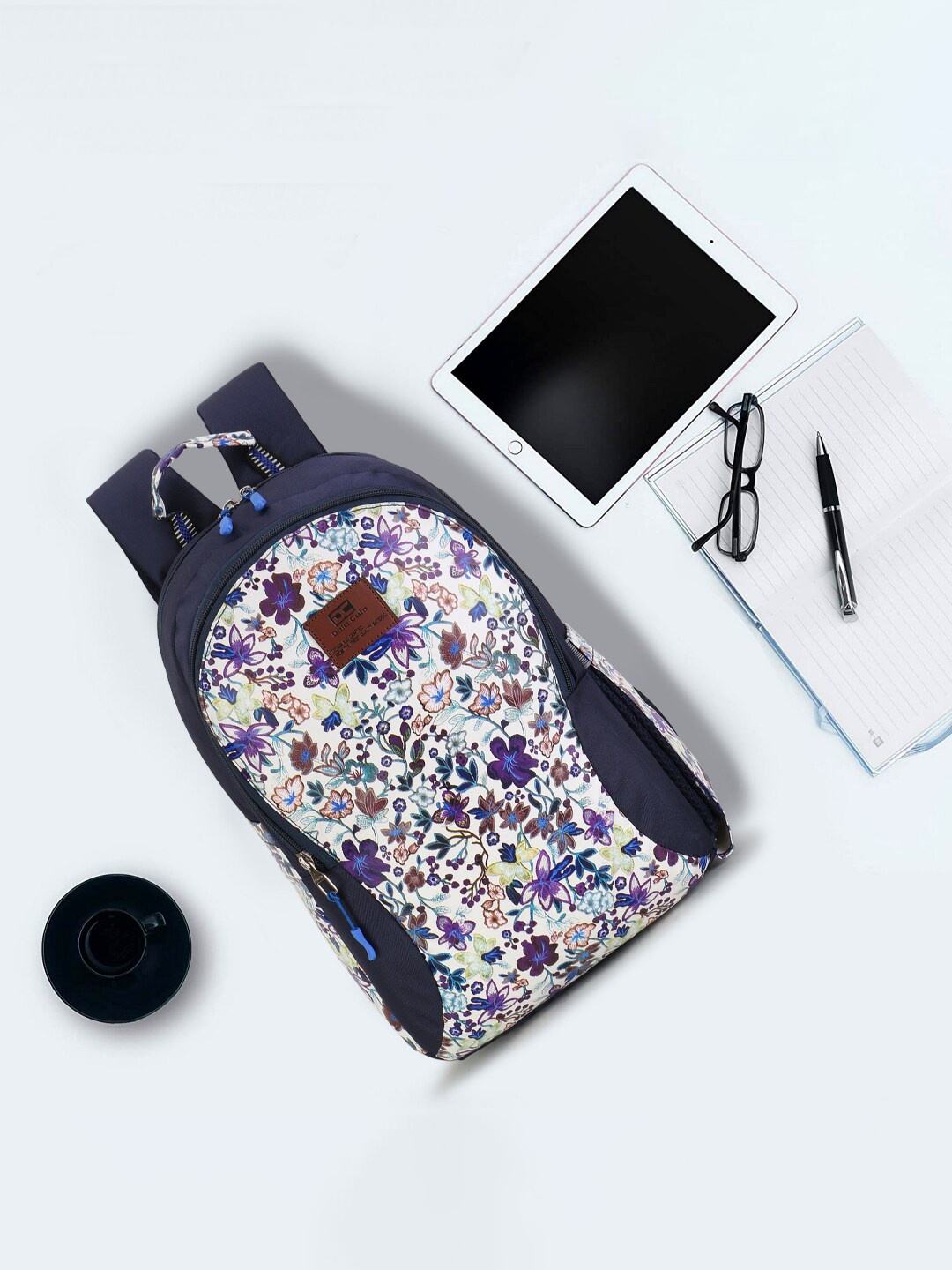 

Dezire Crafts Women Graphic Backpack, Navy blue