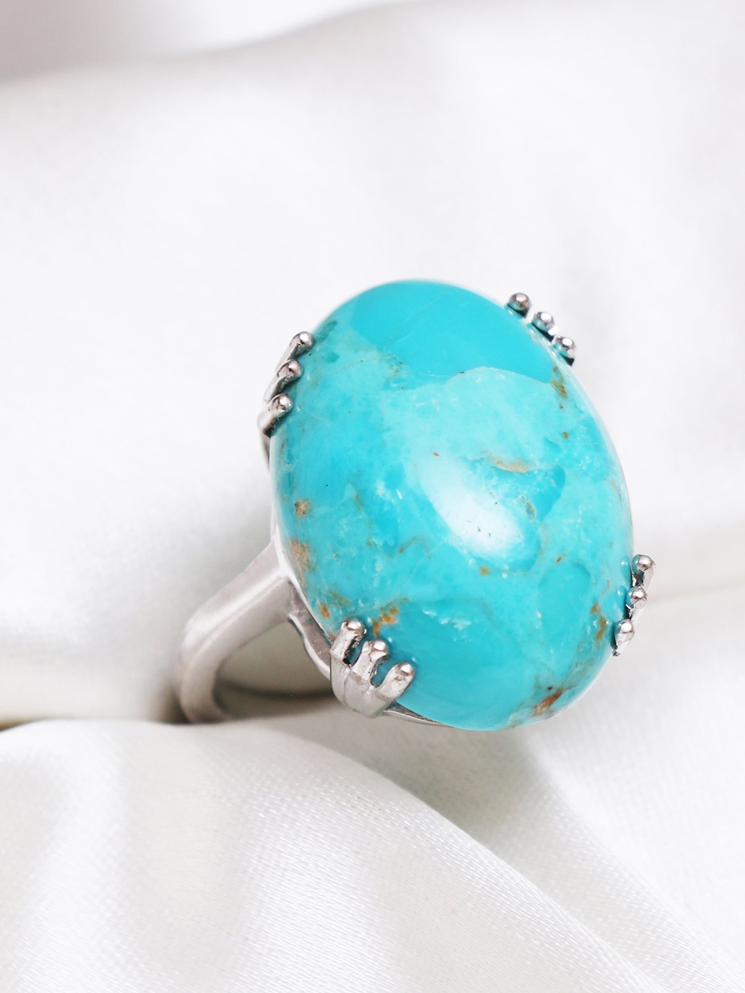 

HIFLYER JEWELS 92.5 Sterling Silver Studded Finger Ring
