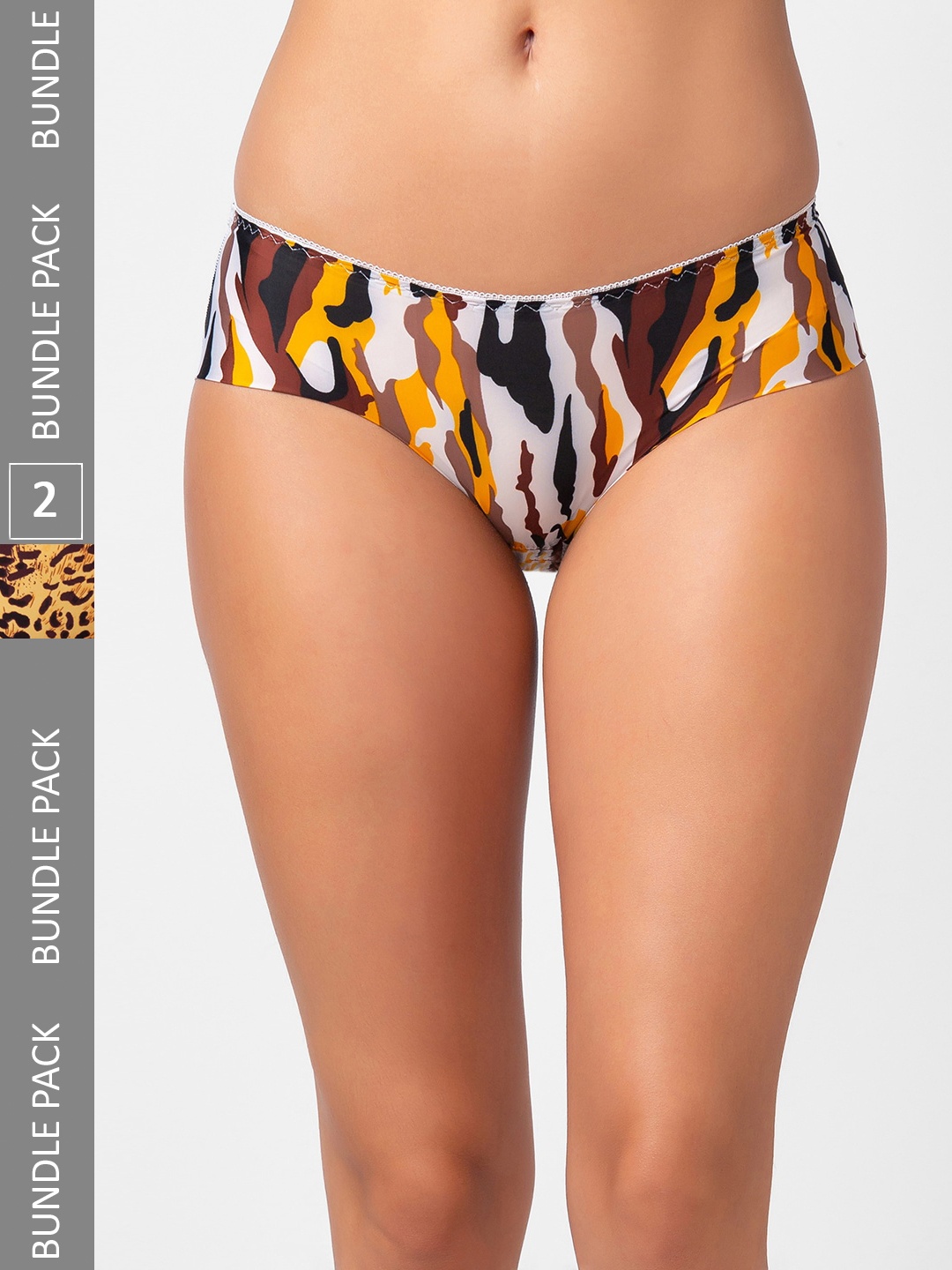

FashionRack Women Pack Of 2 Assorted Seamless Hipster Briefs