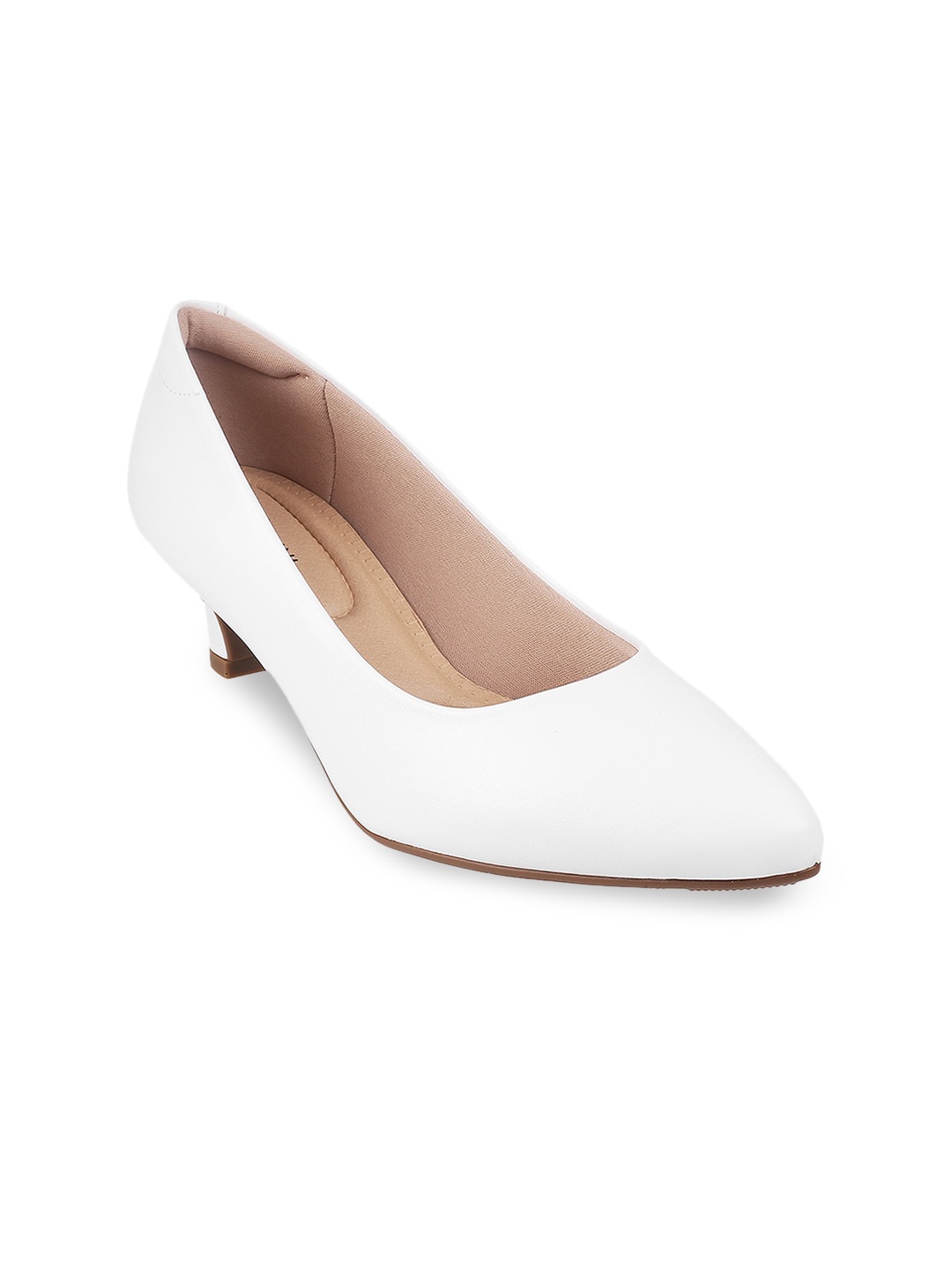 

J.FONTINI Kitten Pump Heels, White