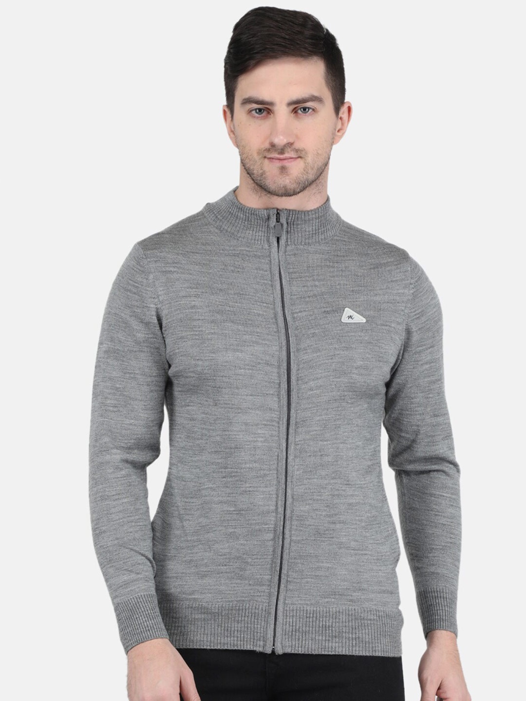 

Monte Carlo Men Woolen Cardigan, Grey