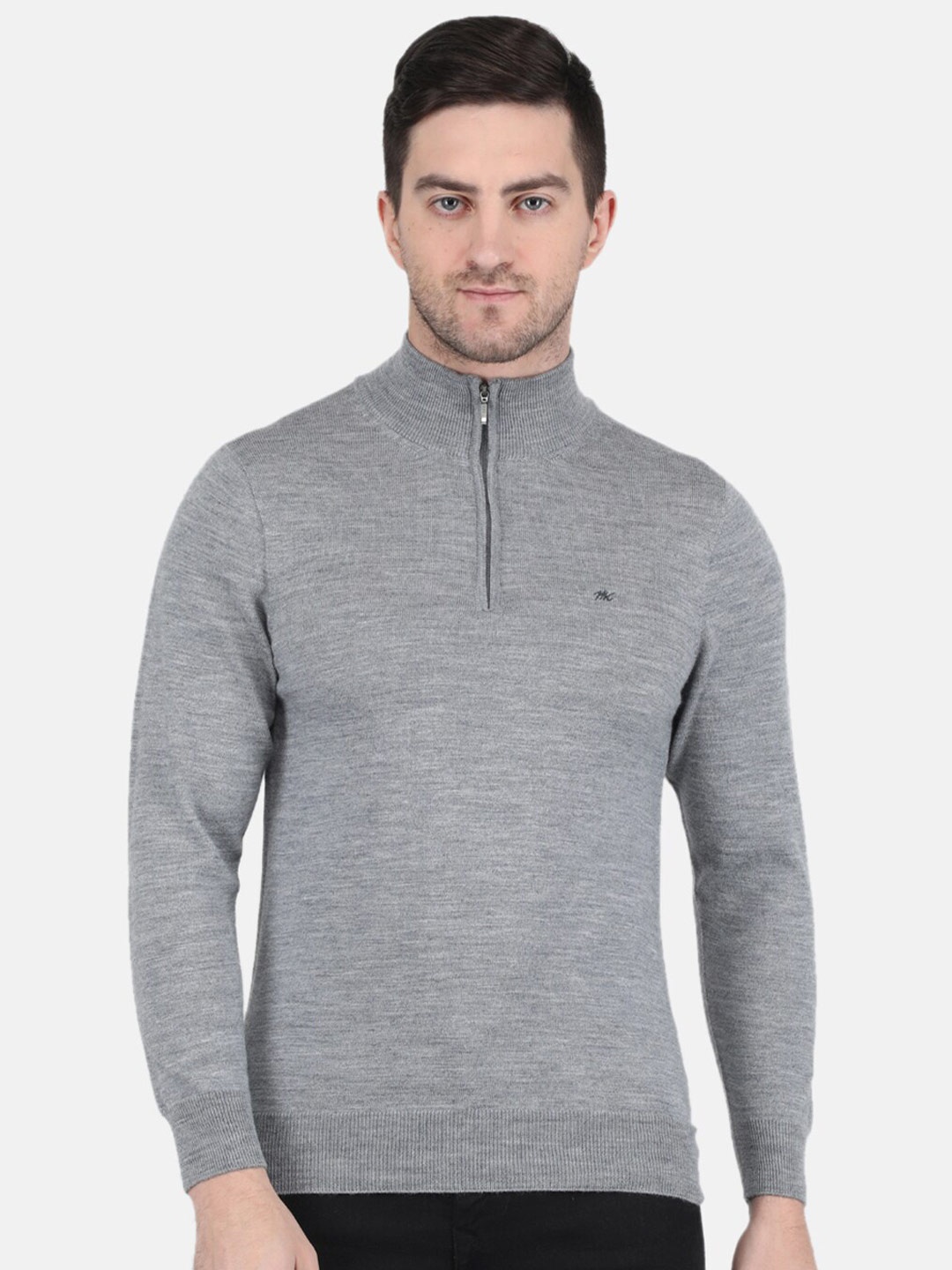 

Monte Carlo Men Woolen Pullover, Grey