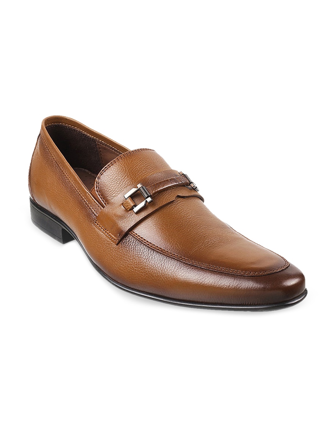 

Mochi KRAASA Men Leather Formal Loafers, Tan