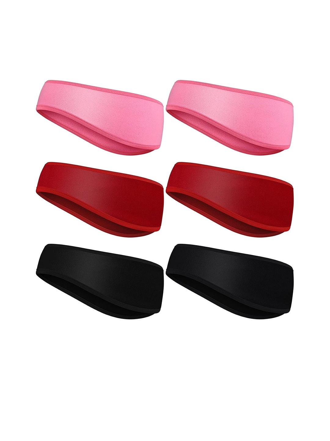 

EL REGALO Pack Of 6 Chill Wrap Headband, Red