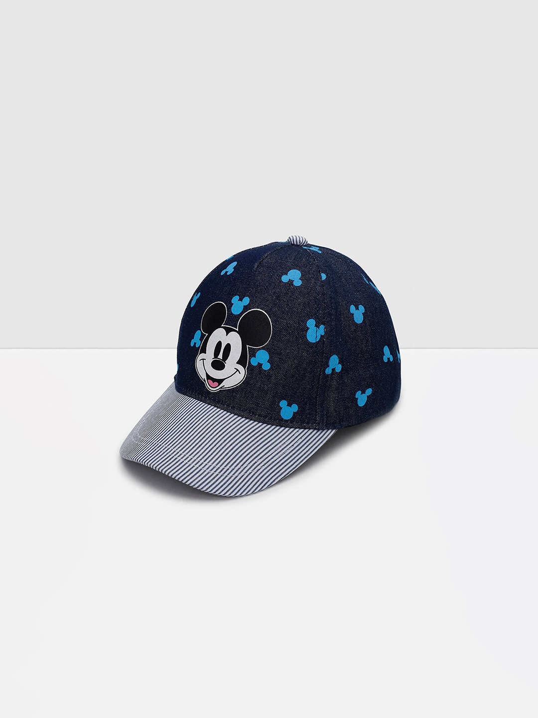 

max Boys Printed Cotton Baseball Cap, Navy blue