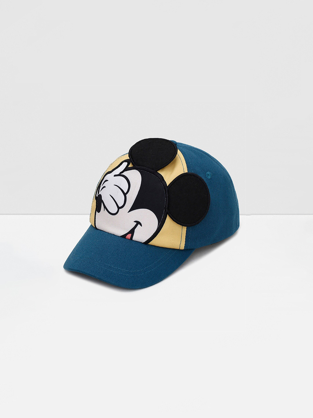 

max Boys Printed Cotton Baseball Cap, Blue
