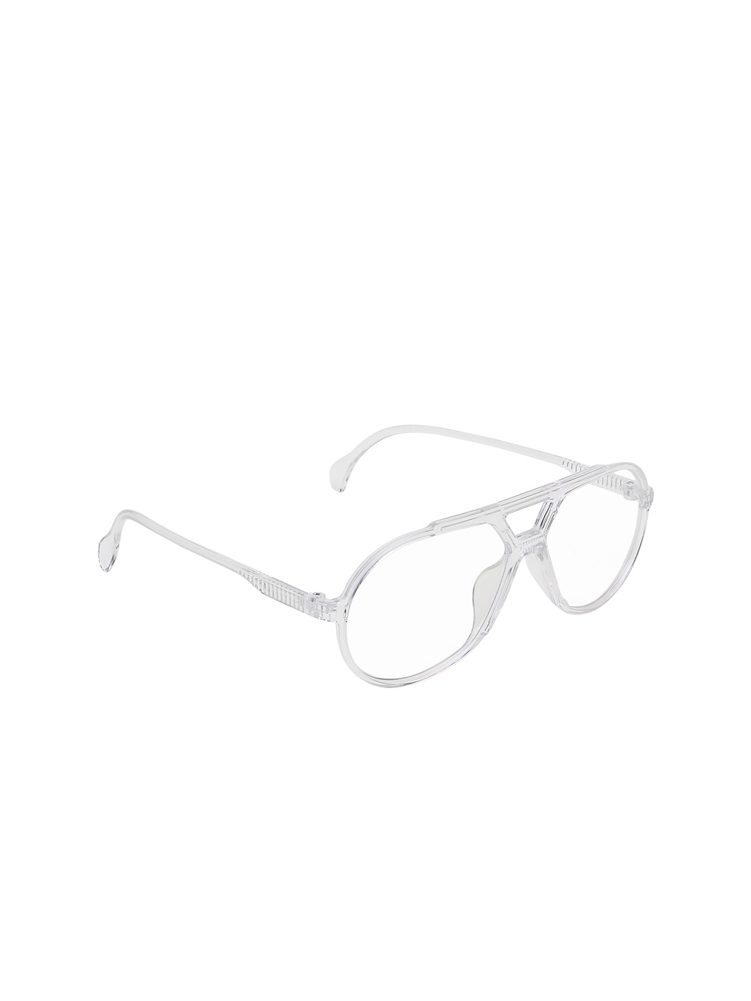 

ALIGATORR Unisex Clear Lens Aviator Sunglasses with UV Protected Lens, Transparent