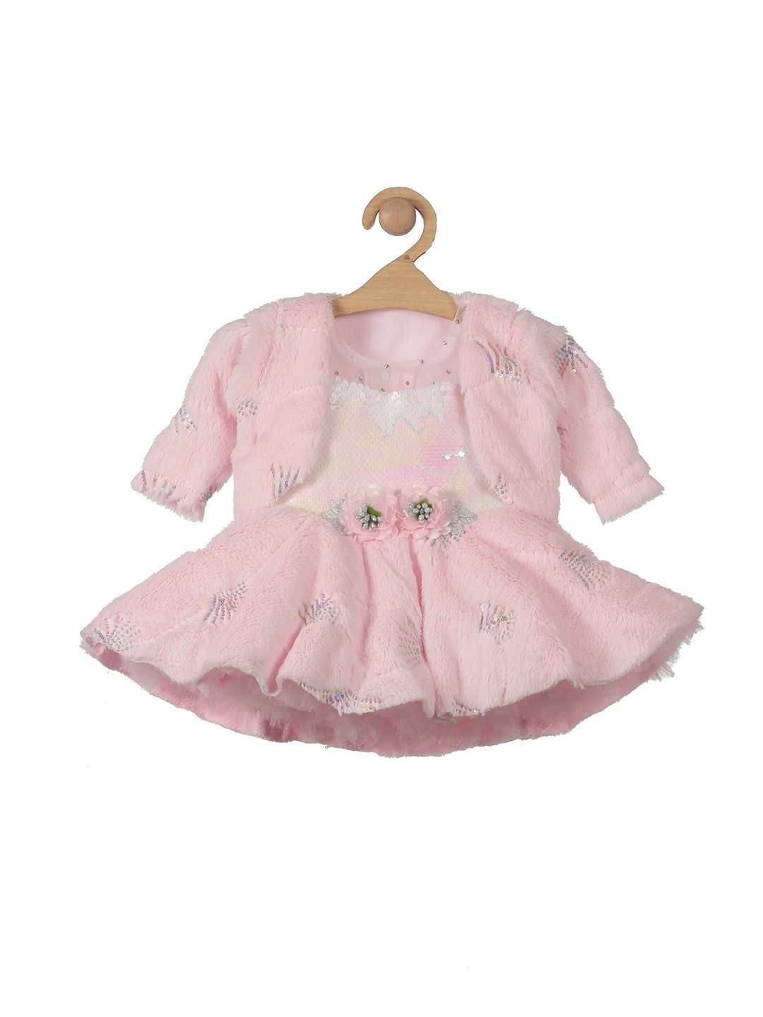 

Lil Lollipop Cotton Embellished Dress, Pink