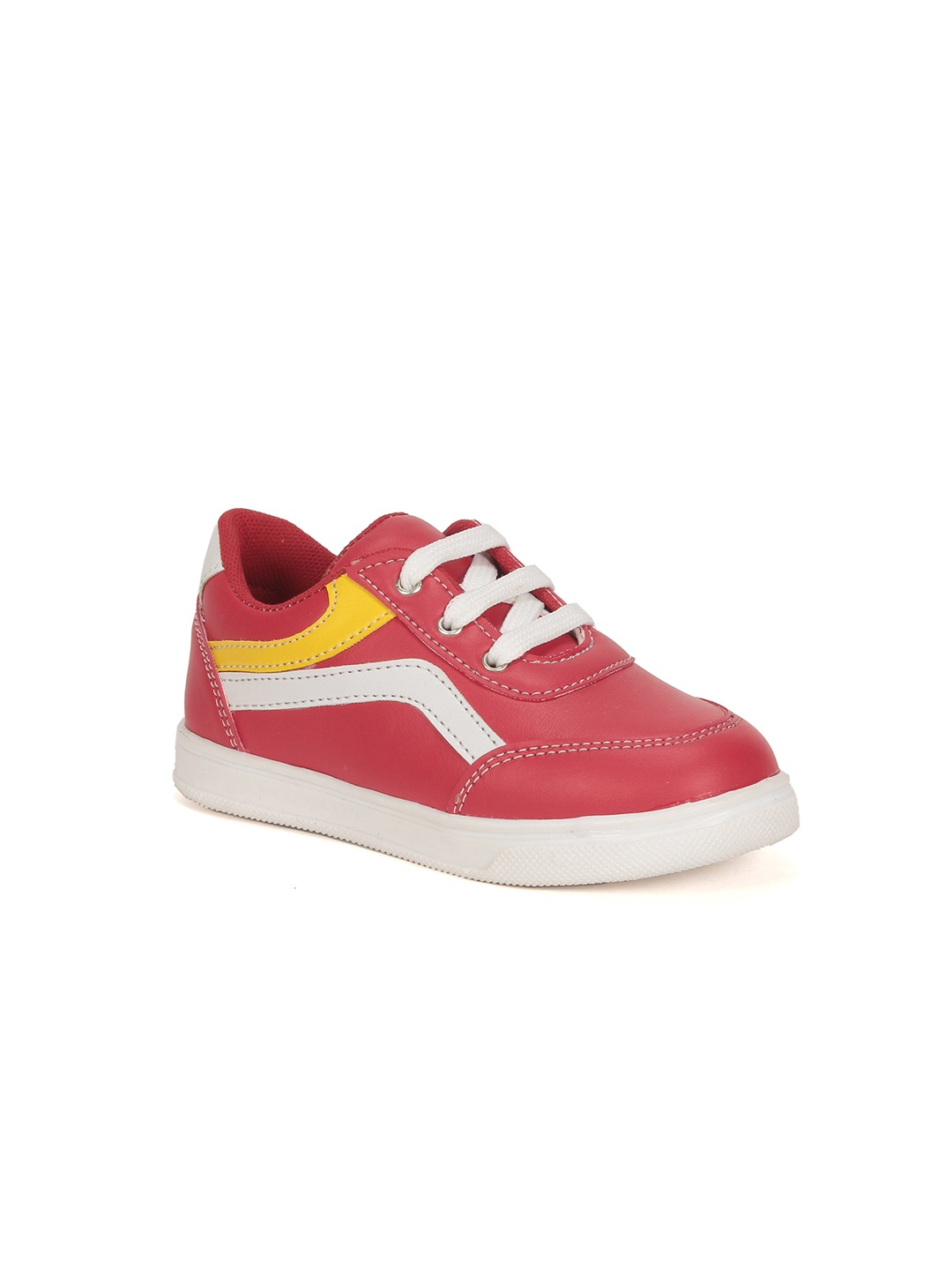 

Lil Lollipop Kids Colourblocked Sneakers, Red