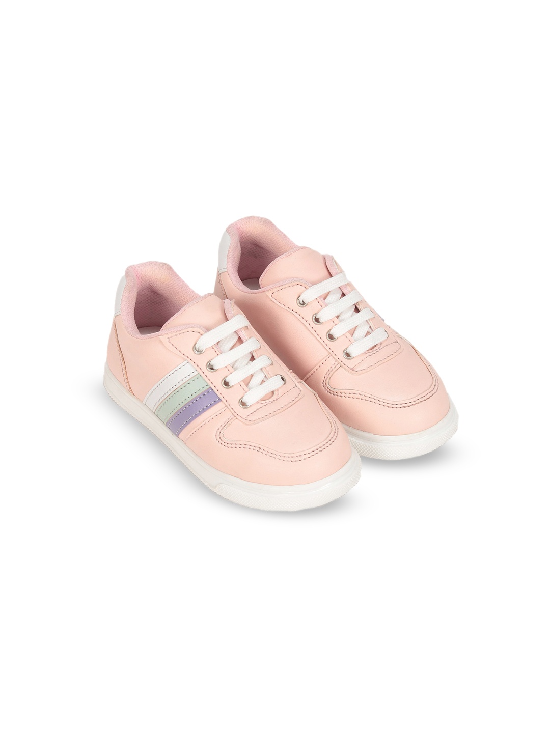 

Lil Lollipop Kids Colourblocked Sneakers, Pink