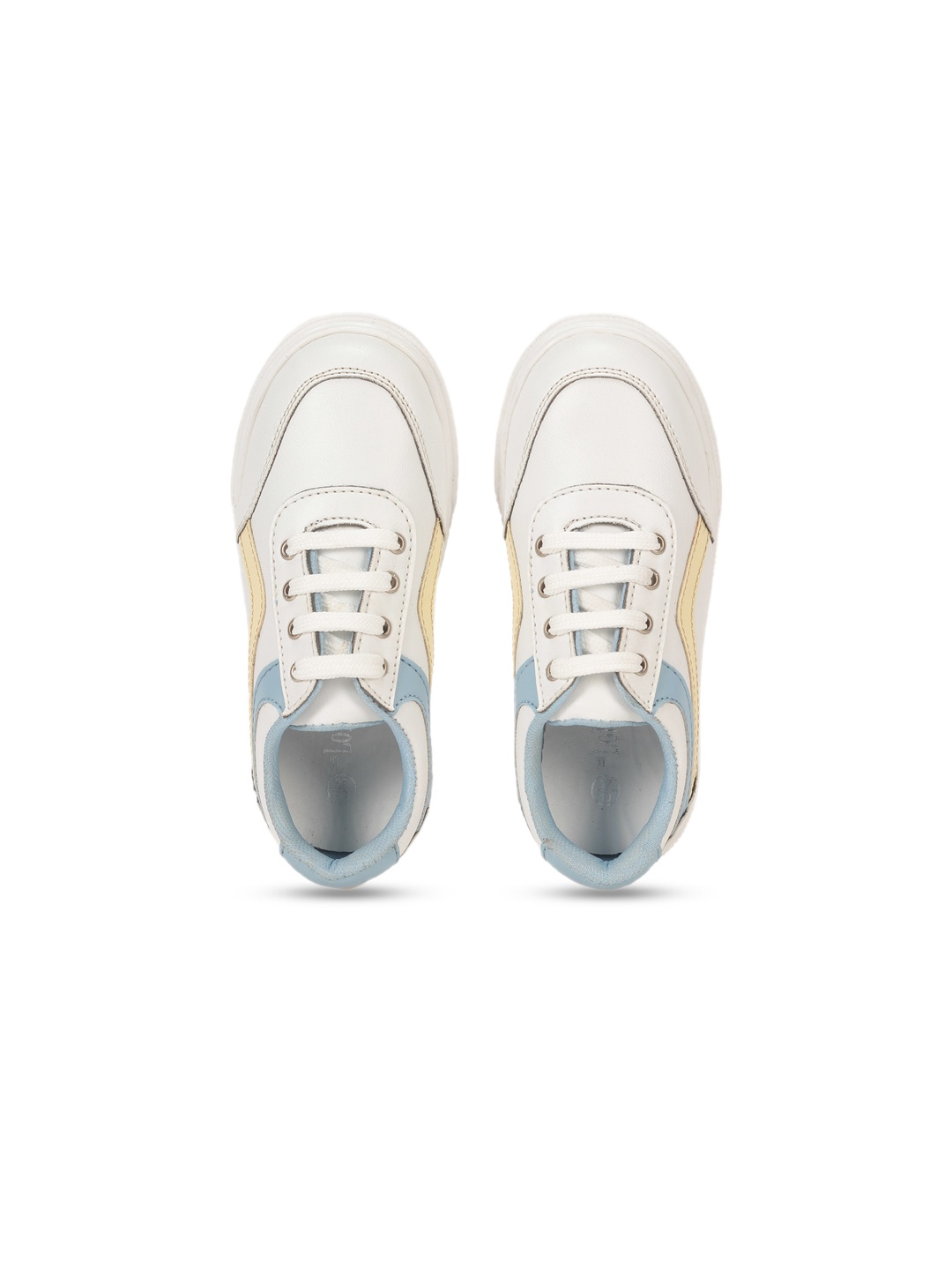 

Lil Lollipop Kids Colourblocked Sneakers, White