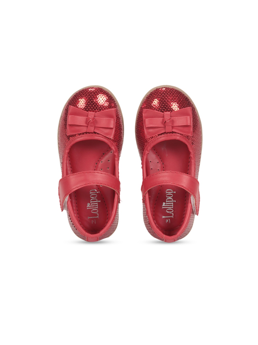 

Lil Lollipop Girls Ballerinas with Bows Flats, Red