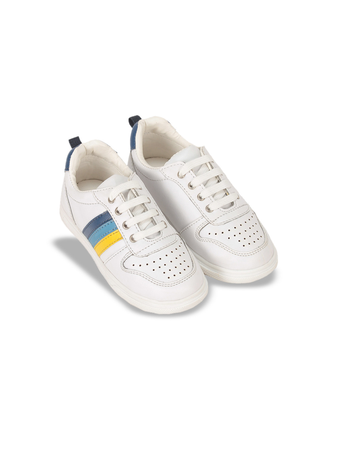 

Lil Lollipop Kids Perforated Sneakers, White