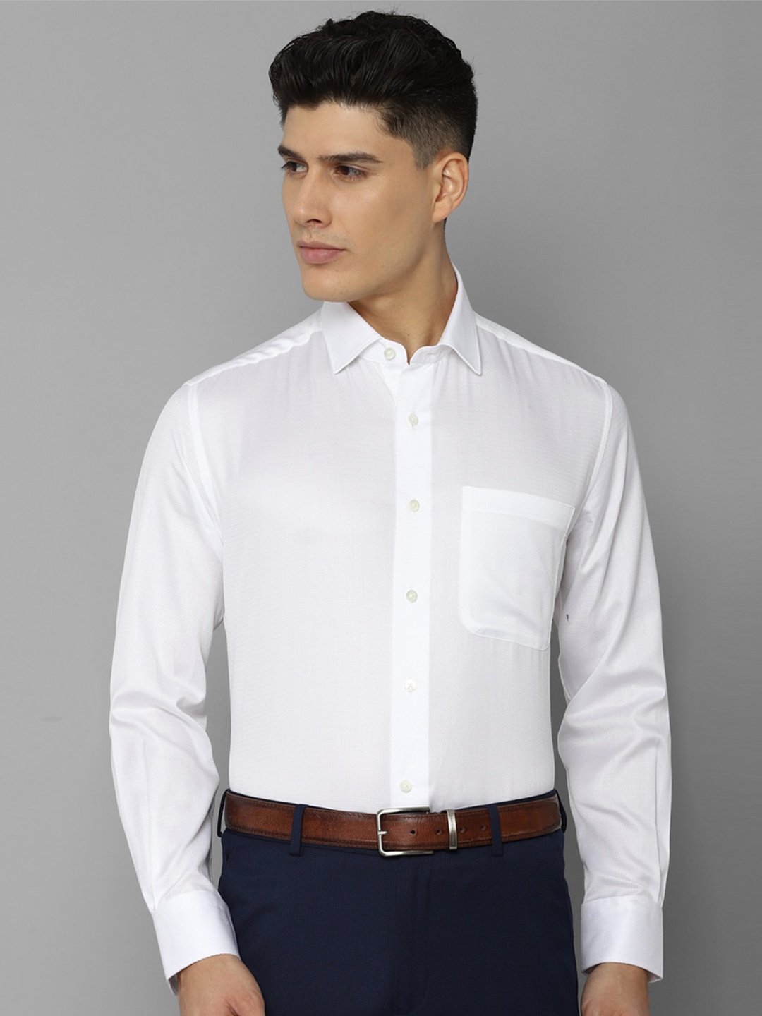 

Luxure by Louis Philippe Men Cotton Slim Fit Formal Shirt, White