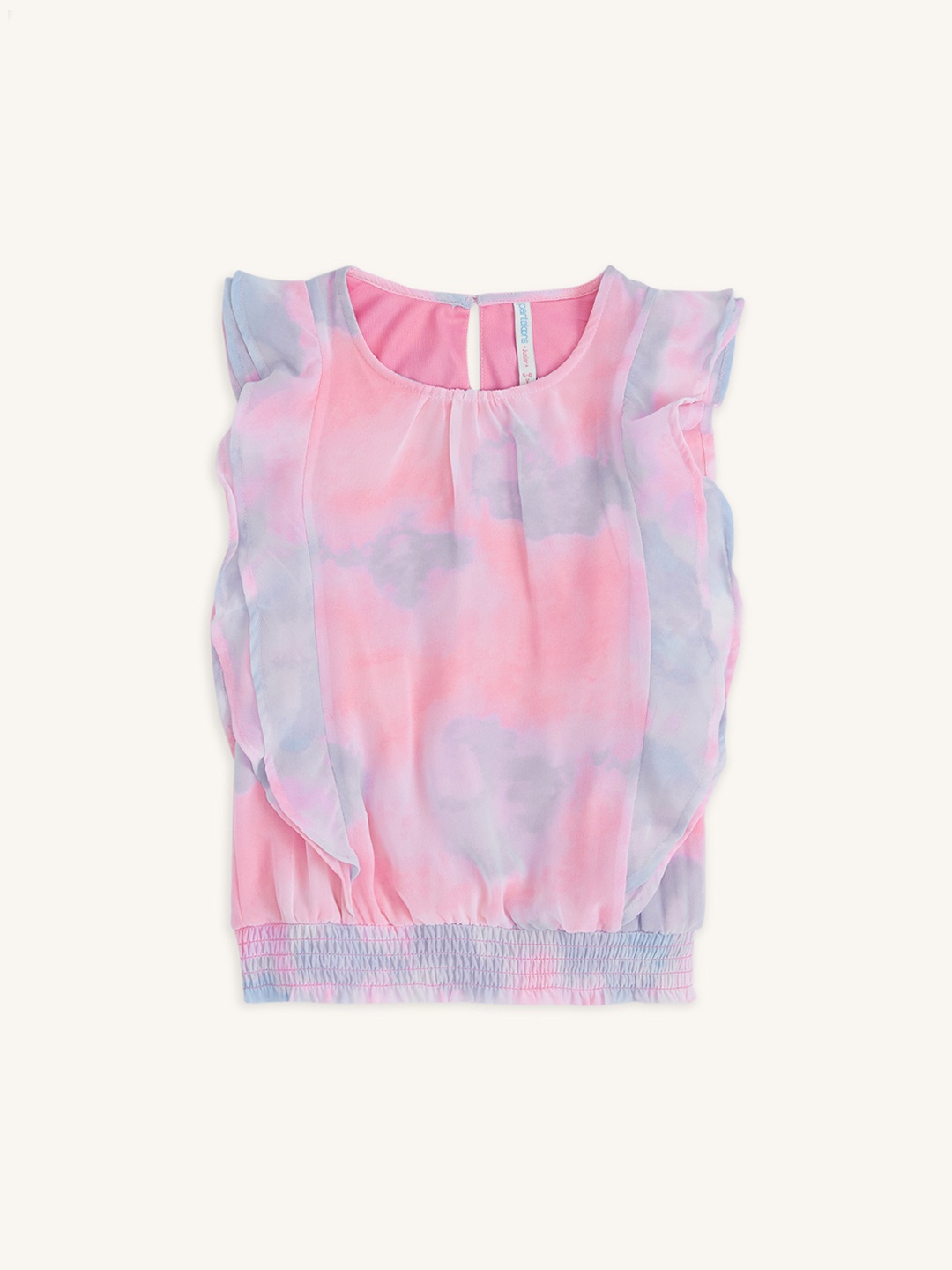 

Pantaloons Junior Tie and Dye Print Blouson Top, Fuchsia