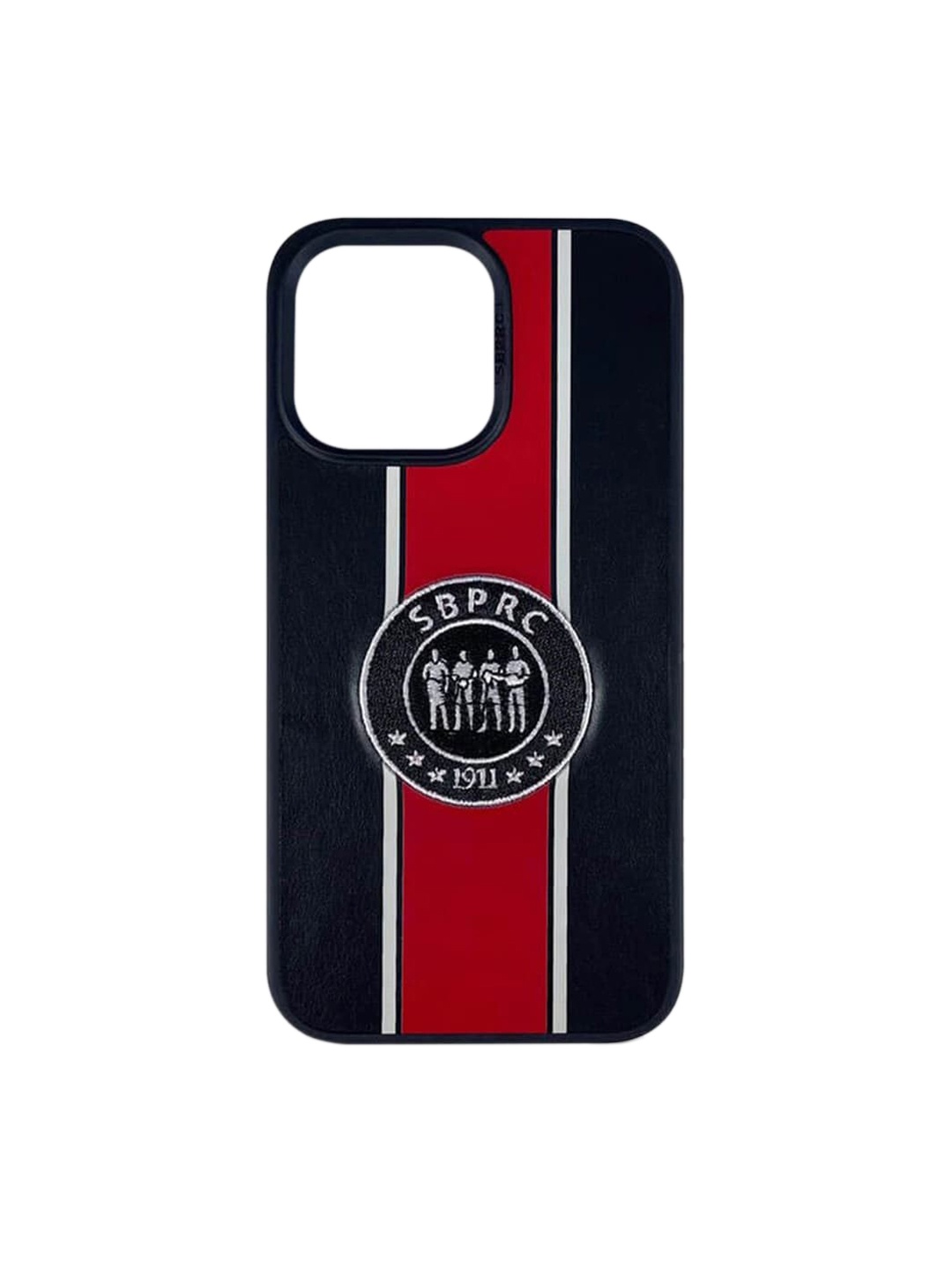 

TREEMODA Printed iPhone 14 Pro Max Leather Phone Back Case, Black