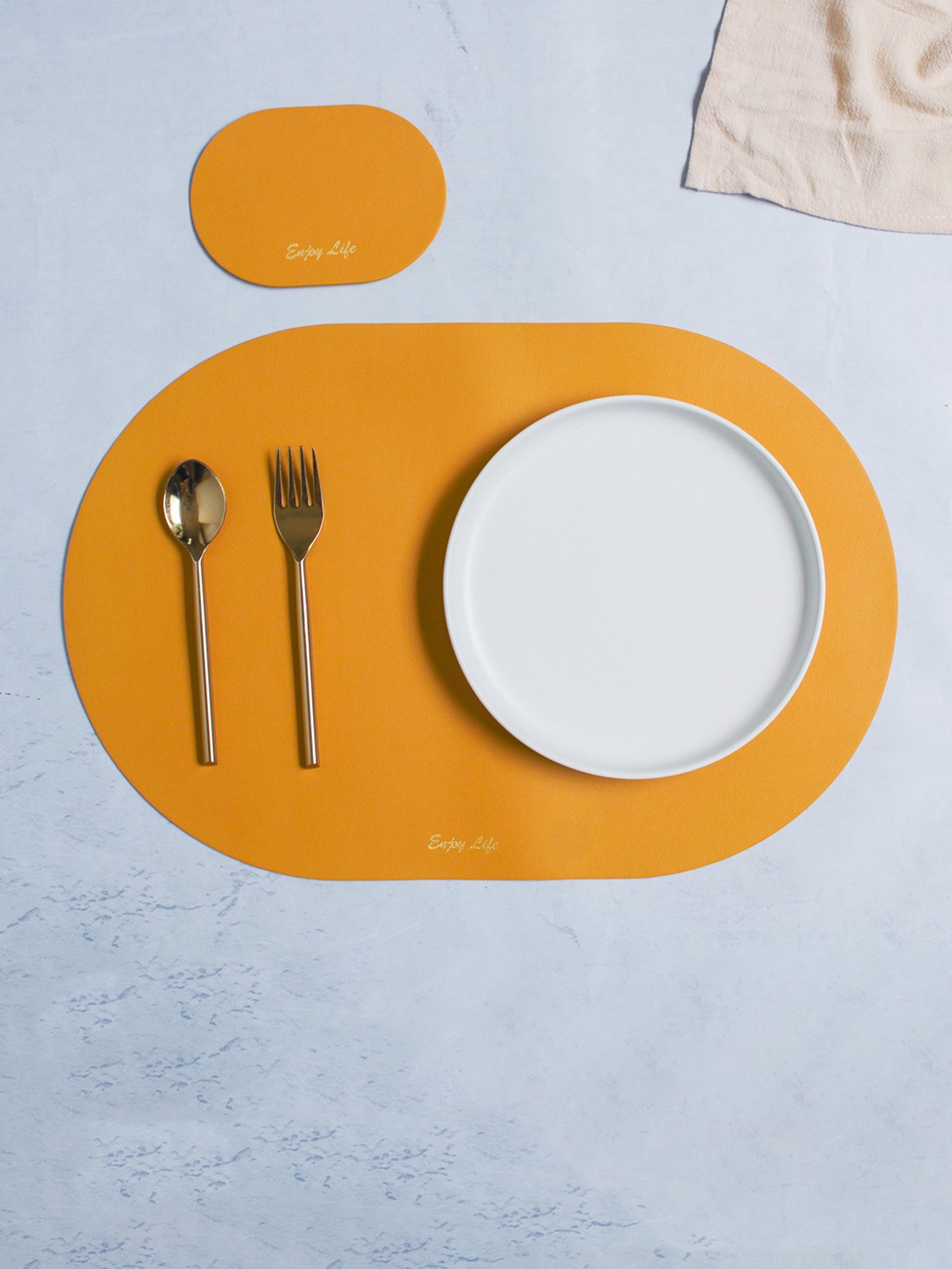 

Nestasia Yellow 12 Pcs Table Placemats & Coaster Set