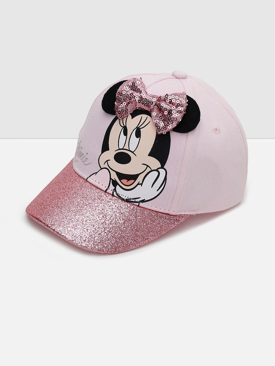 

max Girls Printed Cotton Baseball Cap, Pink