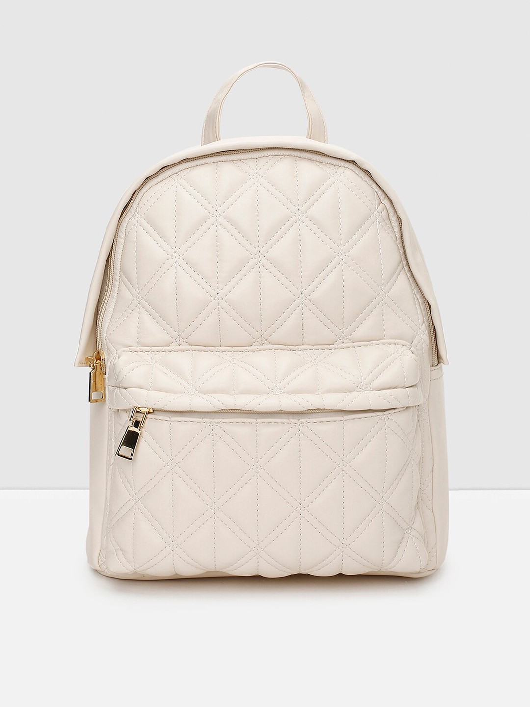 

max Women Textured Backpack, Off white