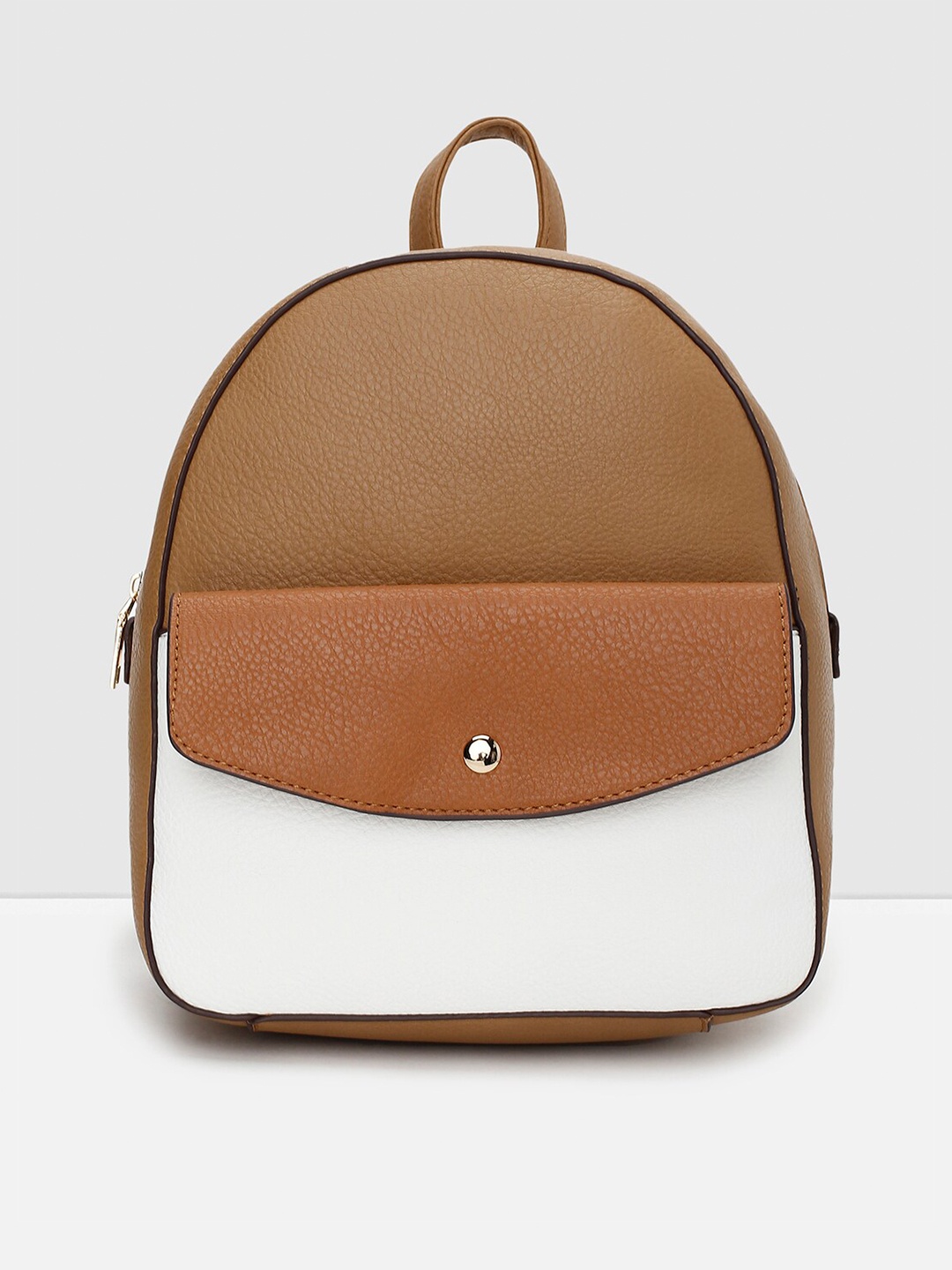 

max Women Colourblocked Backpack, Khaki