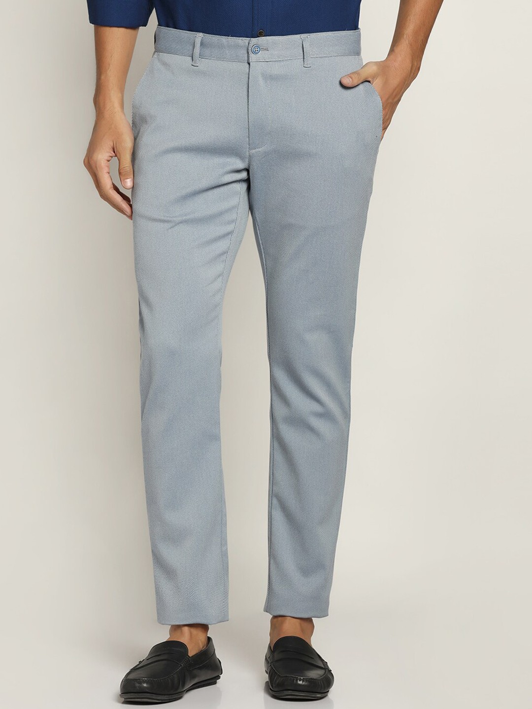 

Blackberrys Men Slim Fit Chinos Trousers, Blue
