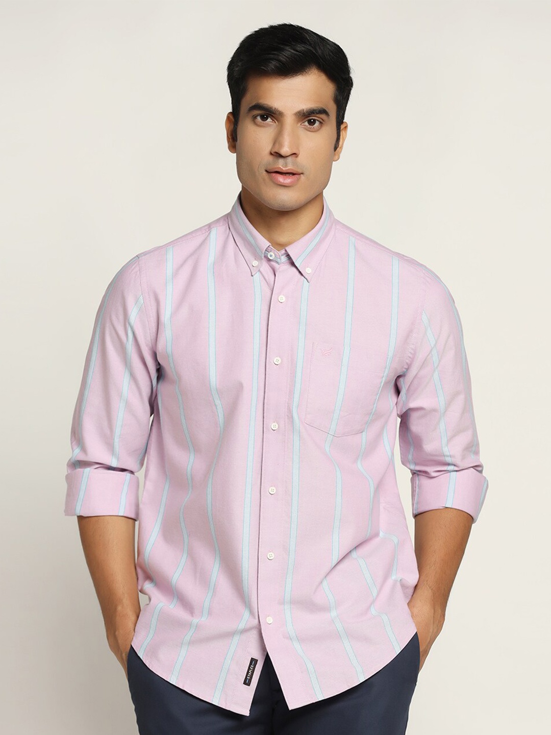 

Blackberrys Men Slim Fit Casual Shirt, Pink