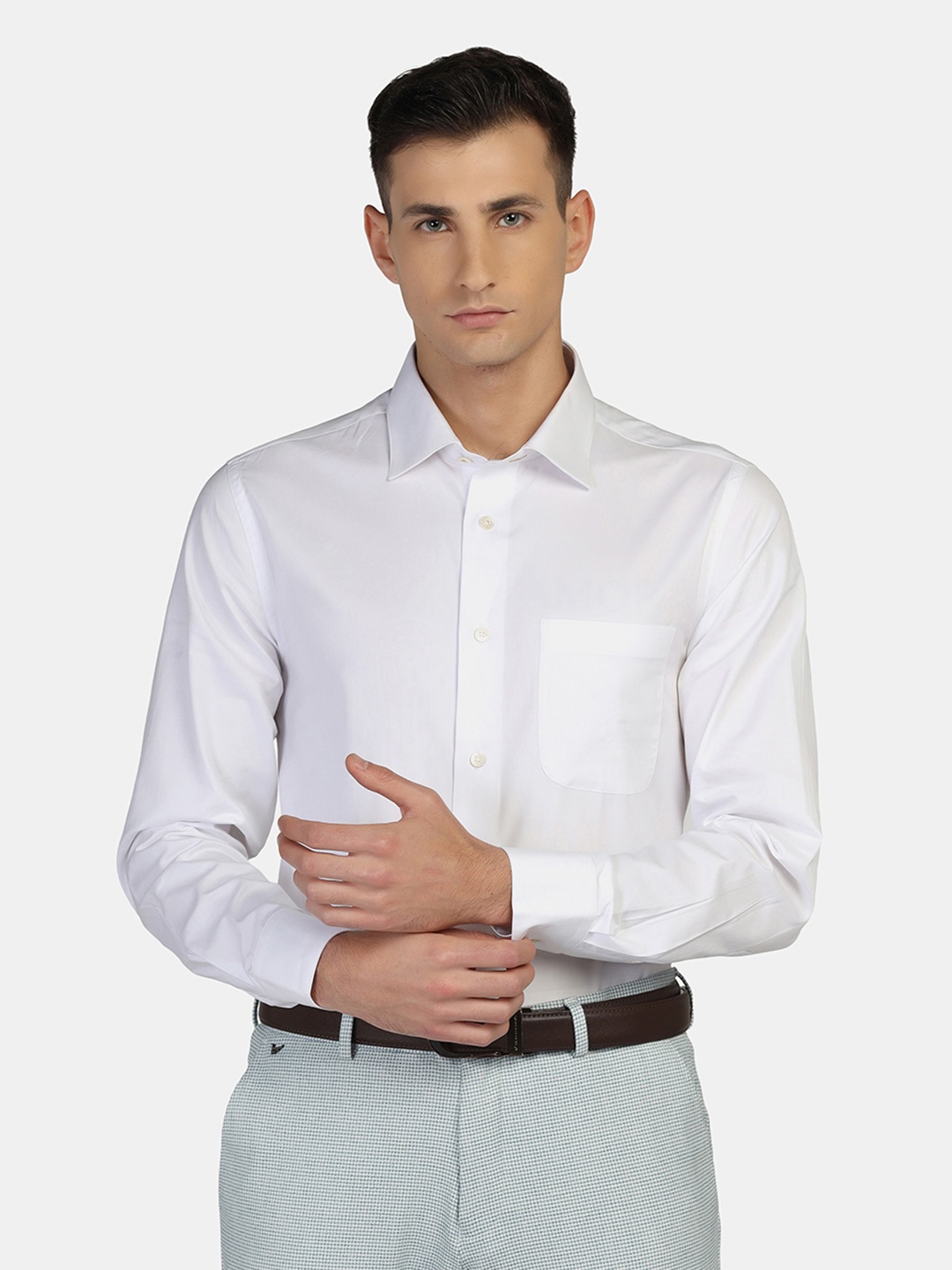 

Blackberrys Men Luxe Slim Fit Formal Shirt, White