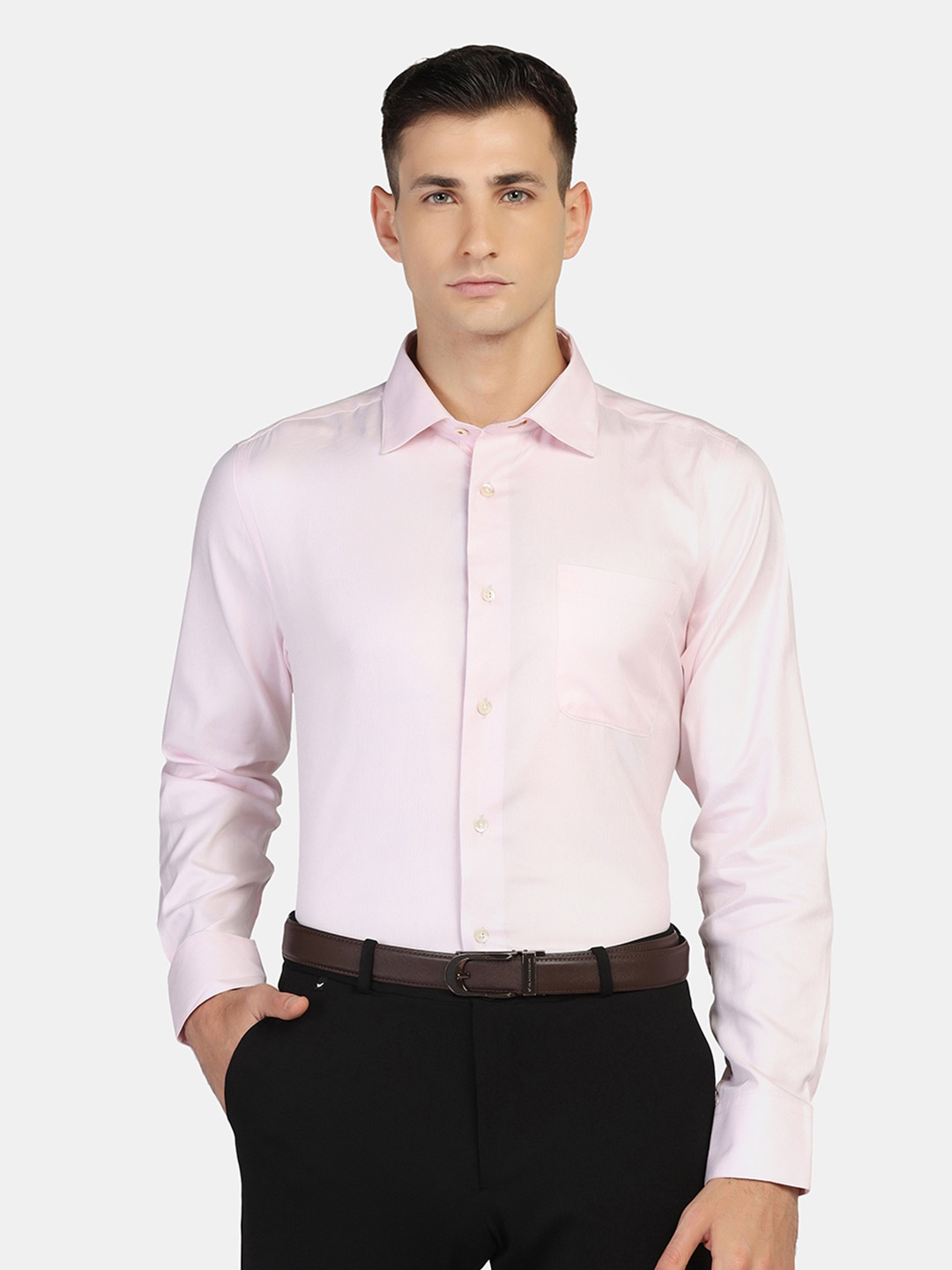 

Blackberrys Men Luxe Slim Fit Formal Shirt, Pink