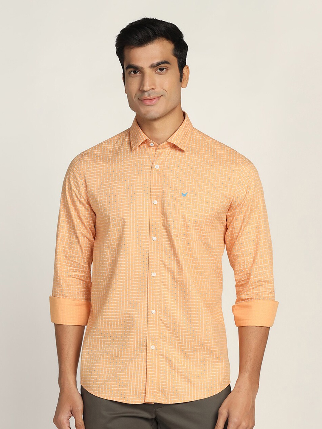 

Blackberrys Men Slim Fit Casual Shirt, Orange
