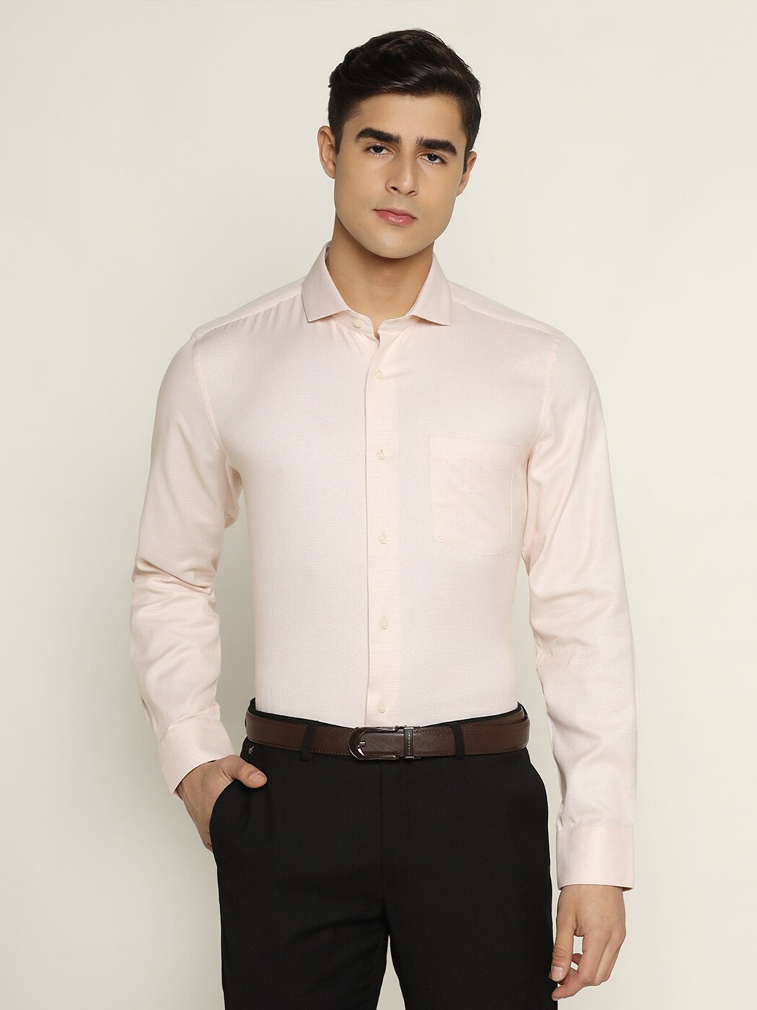 

Blackberrys Men Slim Fit Formal Shirt, Yellow