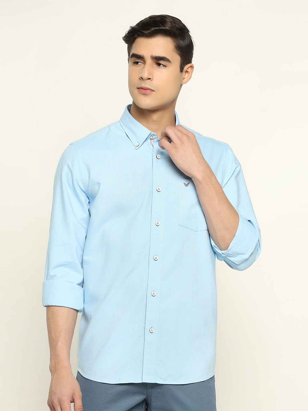 

Blackberrys Men Slim Fit Casual Shirt, Blue