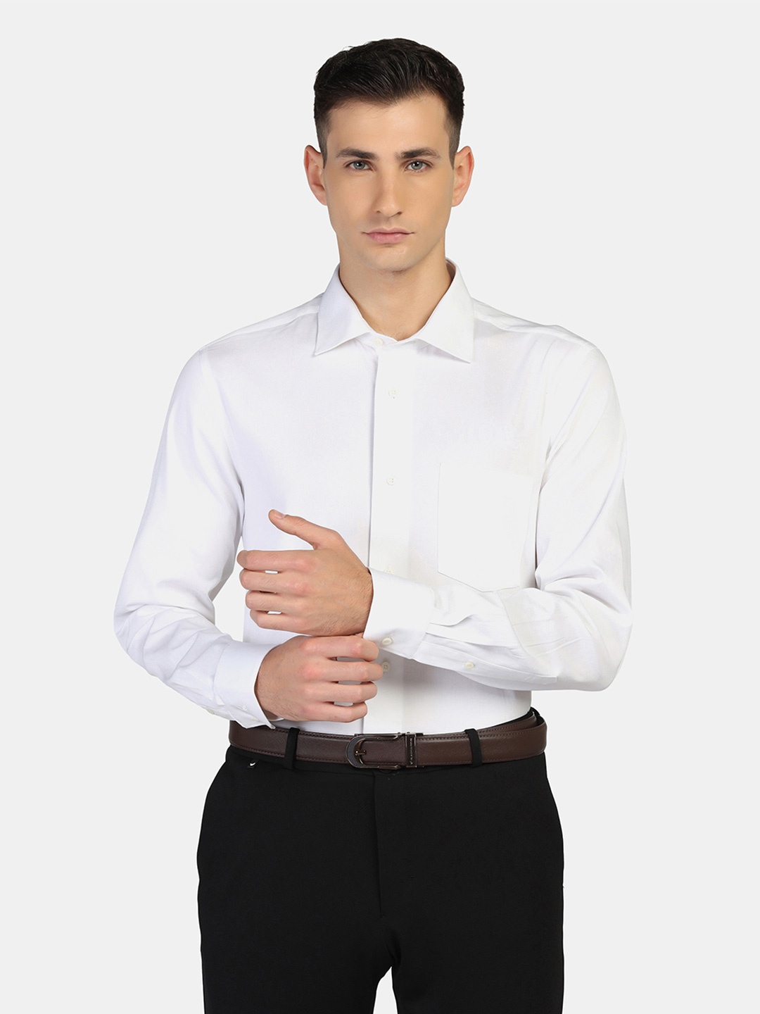 

Blackberrys Men Slim Fit Casual Shirt, White