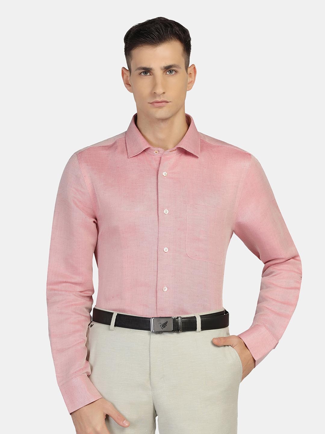 

Blackberrys Men Luxe Slim Fit Formal Shirt, Pink