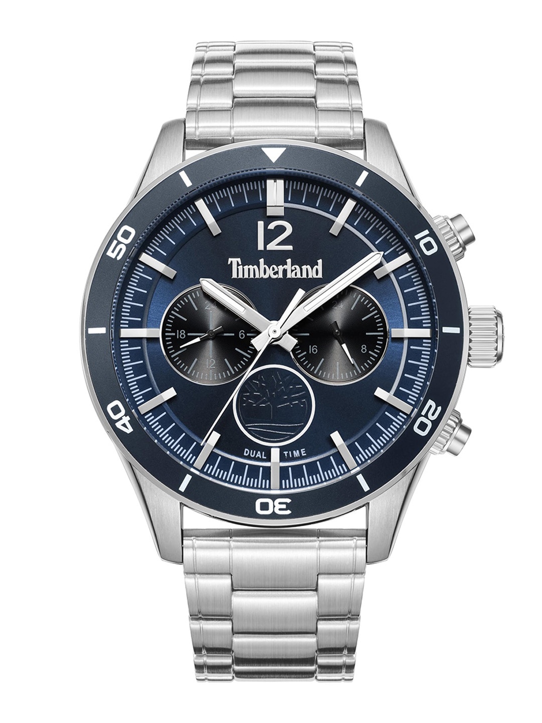 

Timberland Ashmont Men Stainless Steel Straps Analogue Chronograph Watch TDWGK2230905, Silver