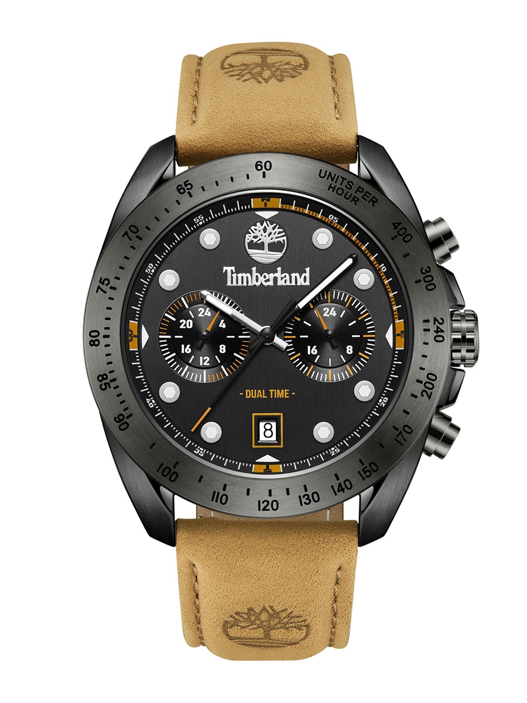 

Timberland Carrigan Men Leather Straps Analogue Chronograph Watch TDWGF2230501, Black