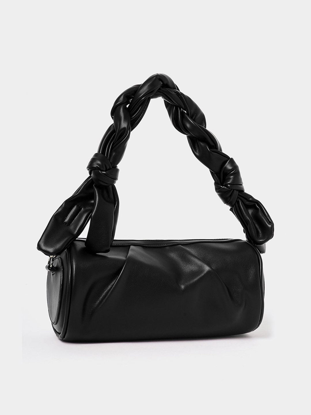 

Styli Twisted Strap Handheld Bag, Black