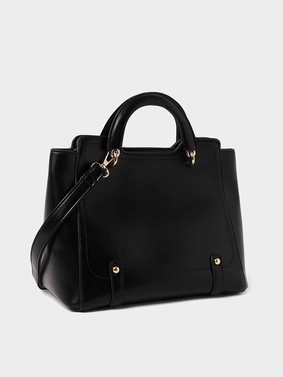 

Styli Solid Structured Handheld Bag, Black