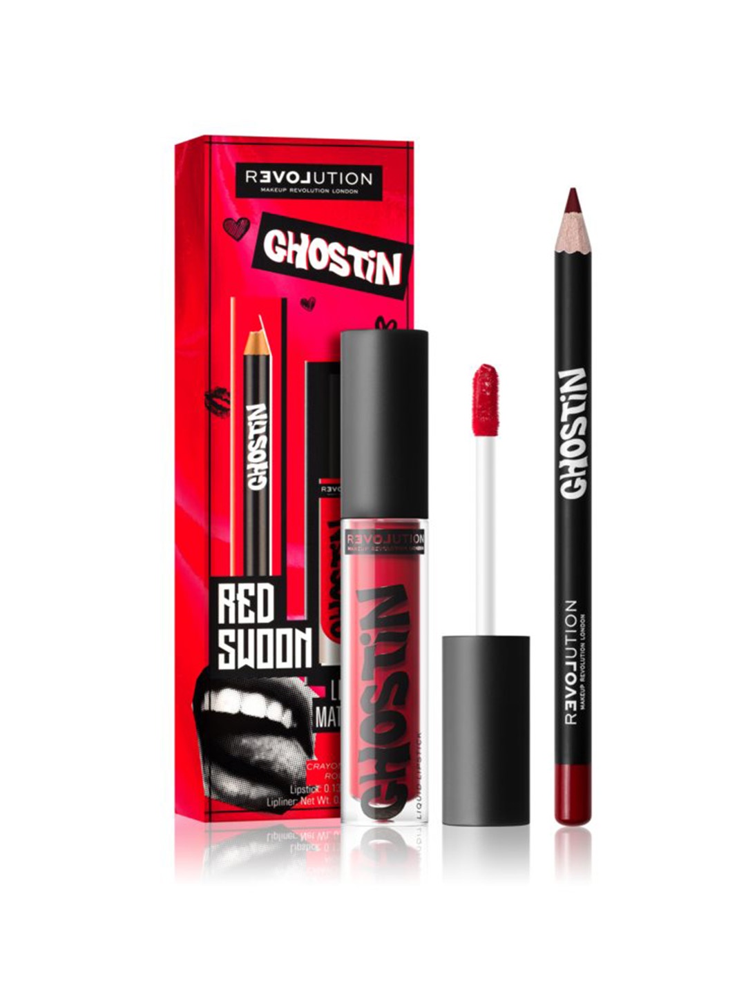 

RELOVE by Revolution Ghostin Lip Kit - Red Matte Swoon