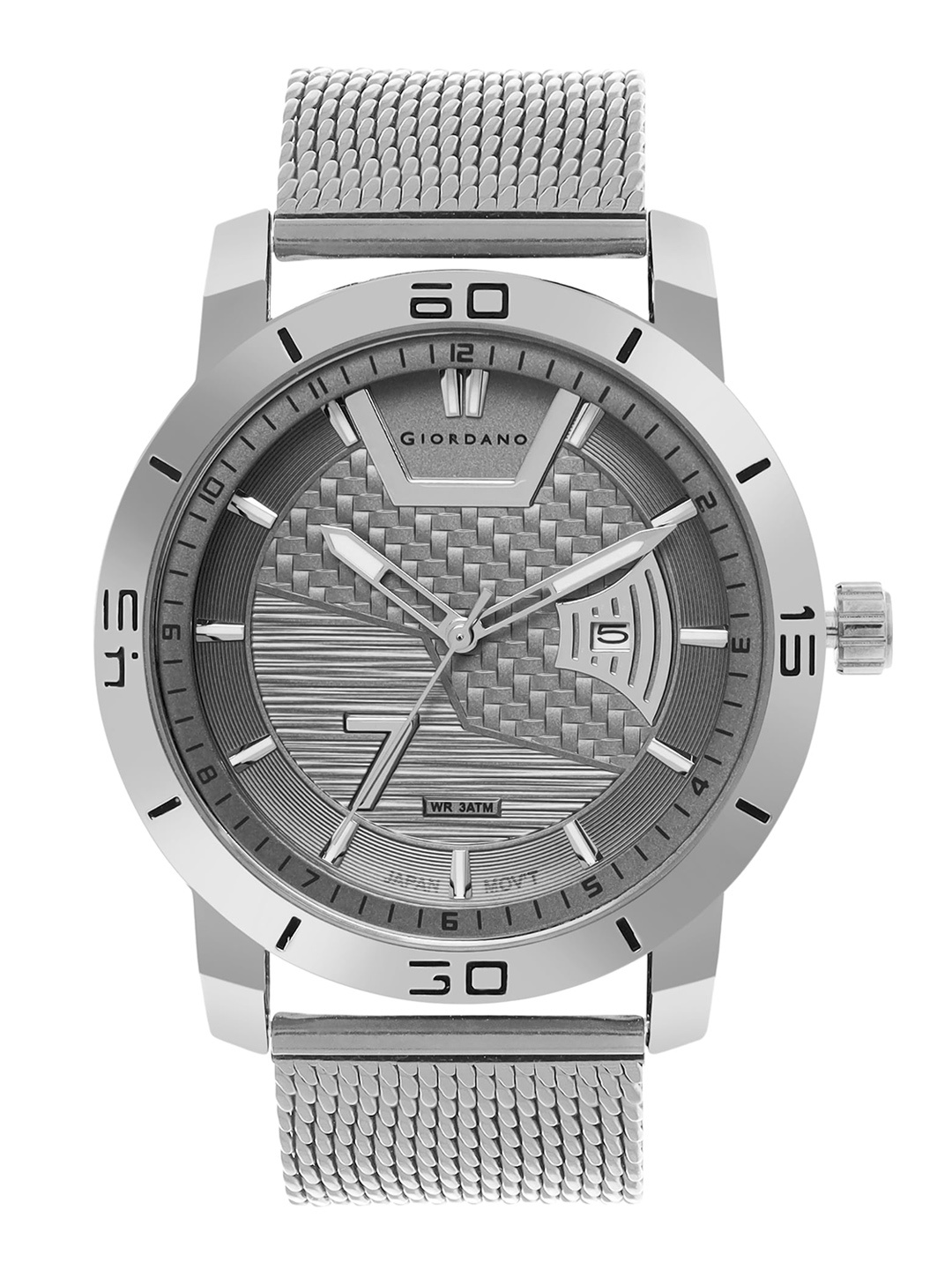 

GIORDANO Men Bracelet Style Straps Analogue Watch, Grey