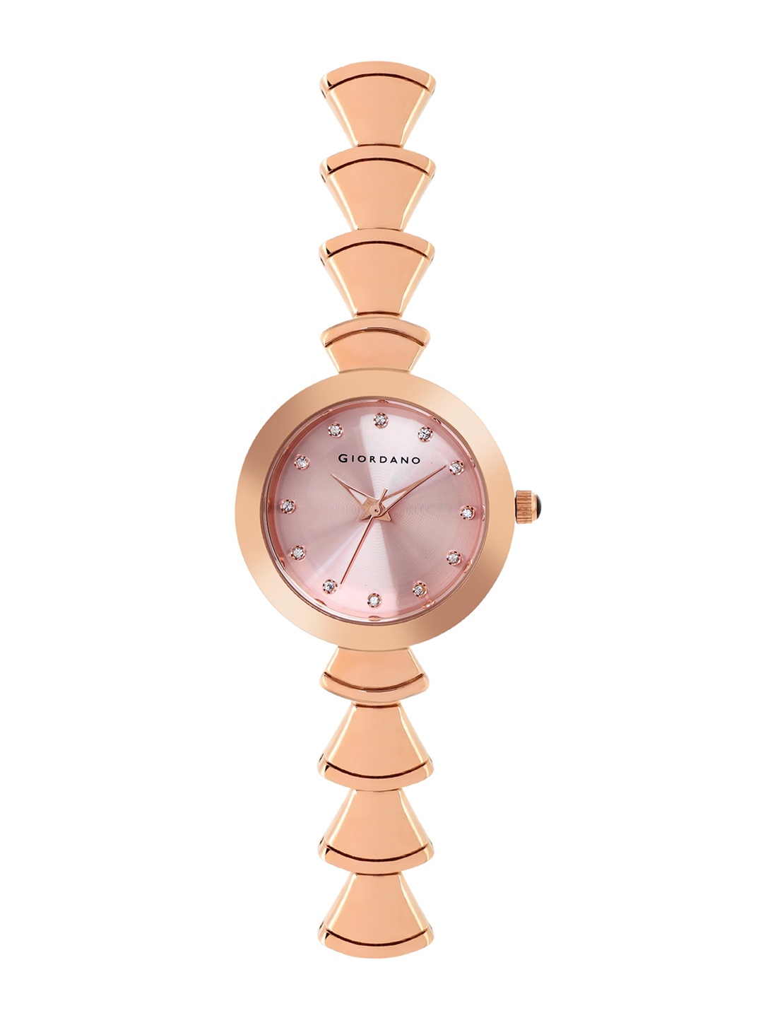 

GIORDANO Women Embellished Dial & Bracelet Style Straps Analogue Watch GZ-60020-33, Pink