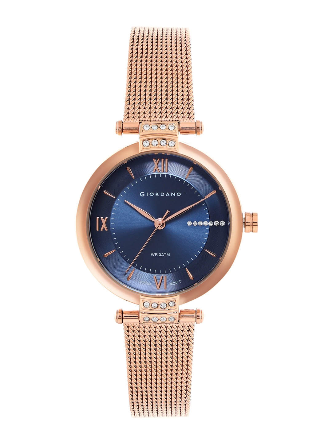 

GIORDANO Women Embellished Dial & Bracelet Style Straps Analogue Watch GD-60009-22, Blue