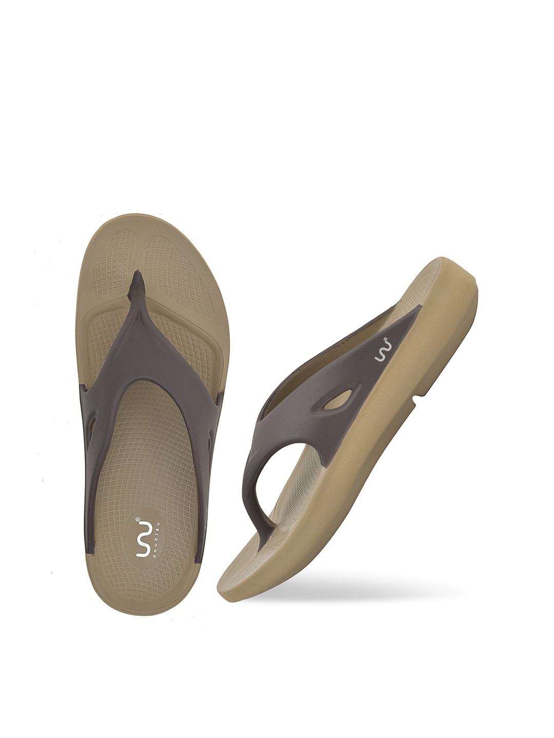 

Doubleu Men Light Weight EVA Thong Flip-Flops, Khaki