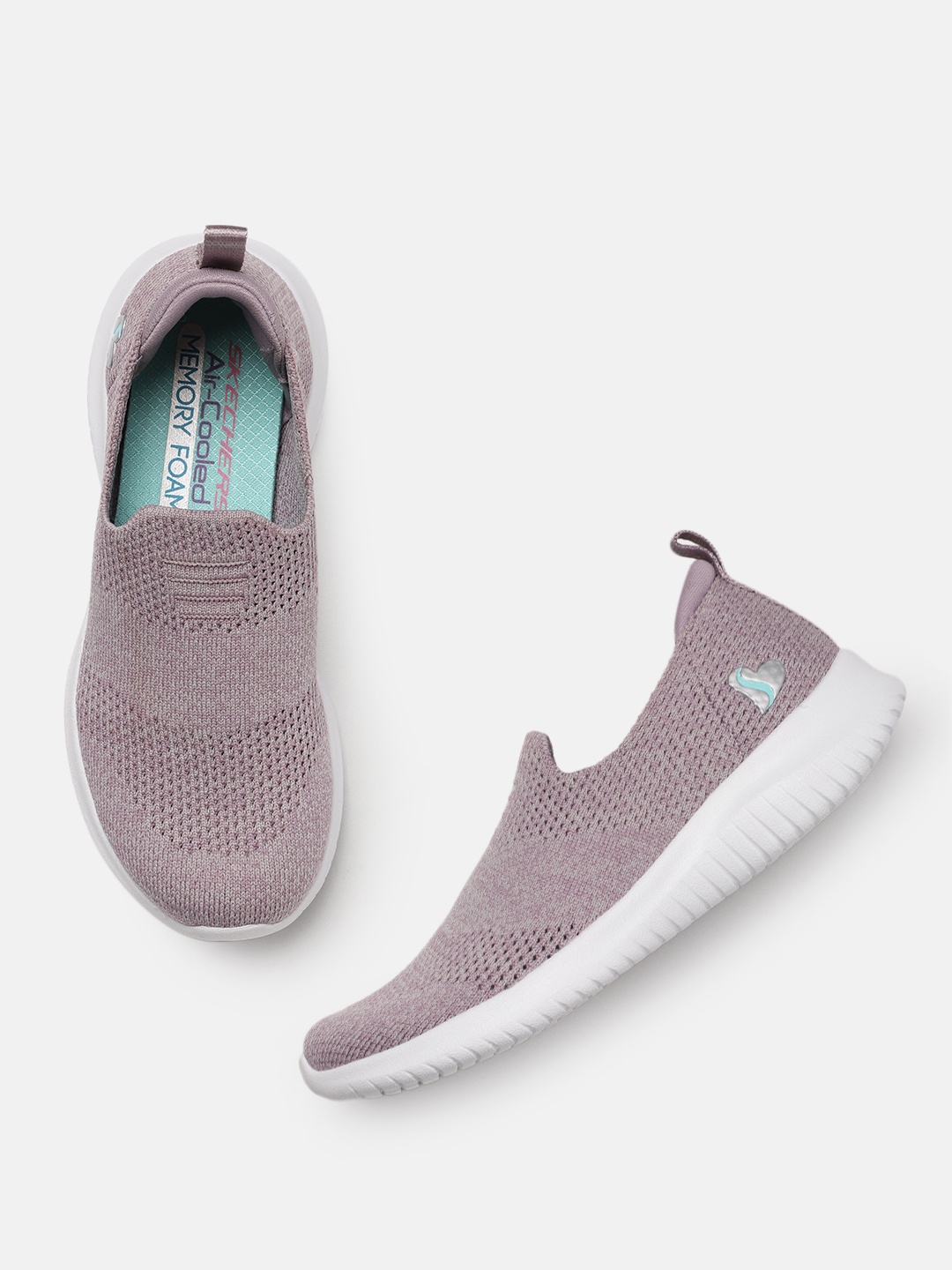 

Skechers Girls Textured Ultra Flex Harmonious Regular Slip-on Sneakers, Mauve