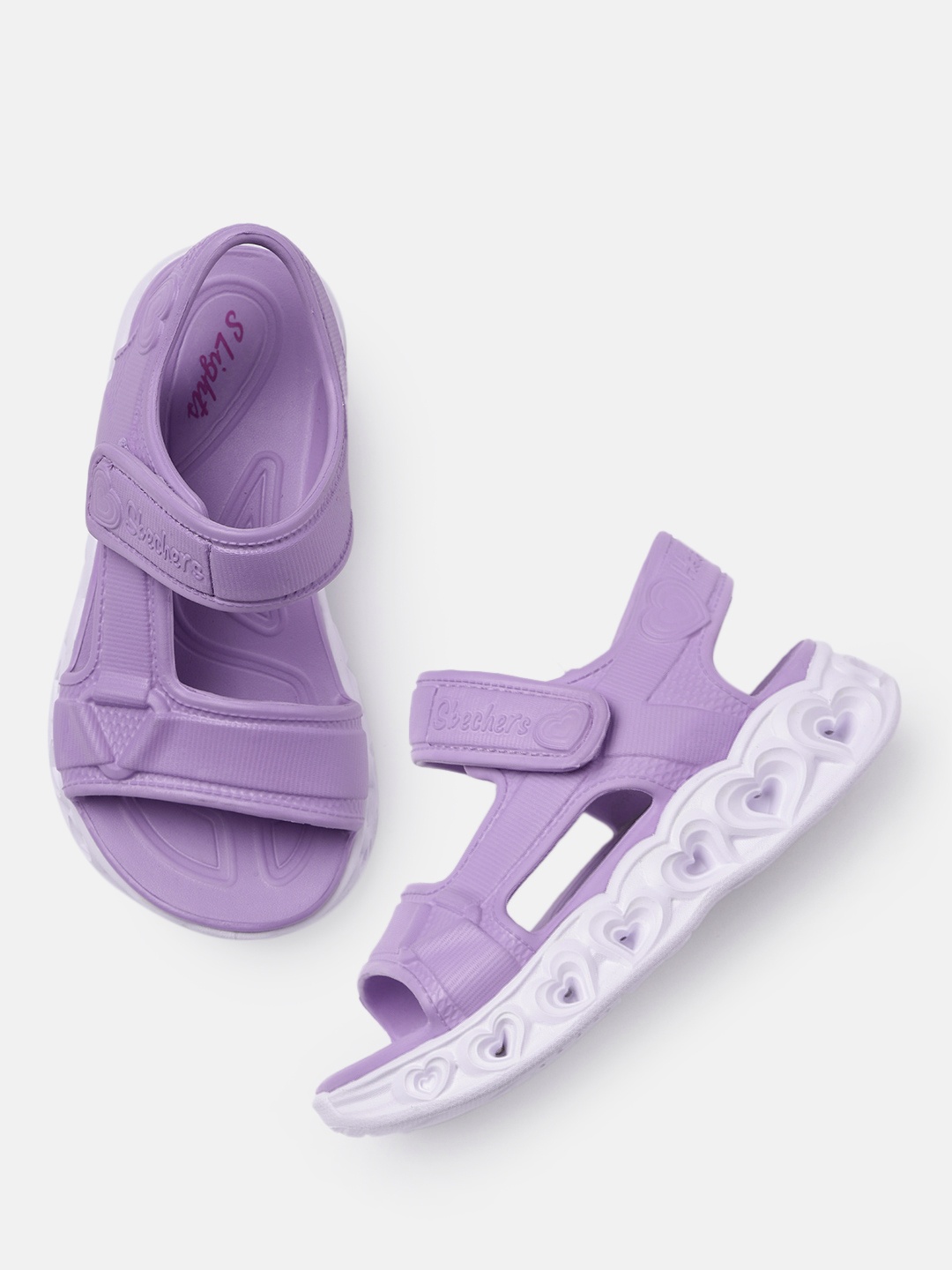 

Skechers Girls HEART LIGHTS ALWAYS Sports Sandals, Lavender