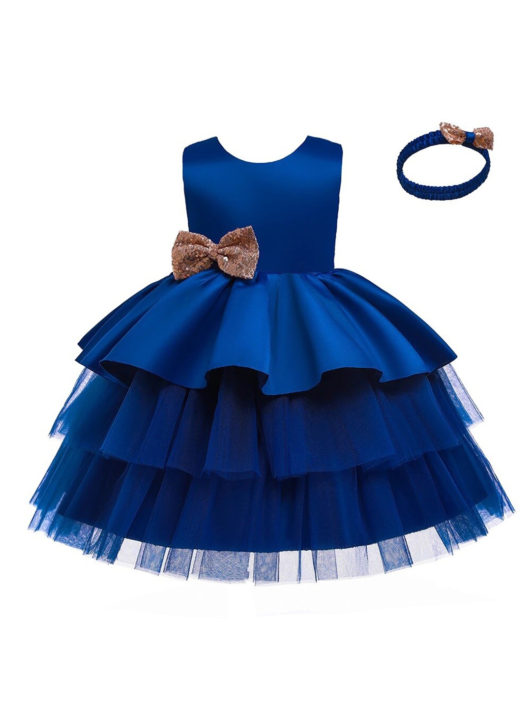 

R Cube Dress, Blue