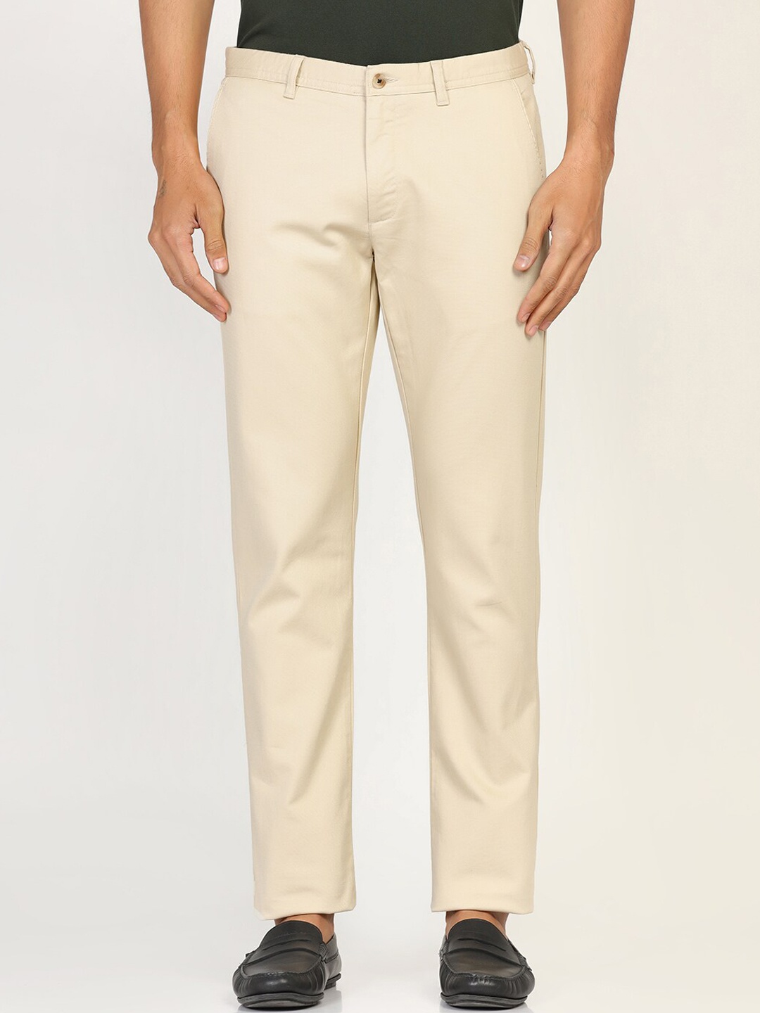 

Blackberrys Men Slim Fit Chinos Trousers, Beige